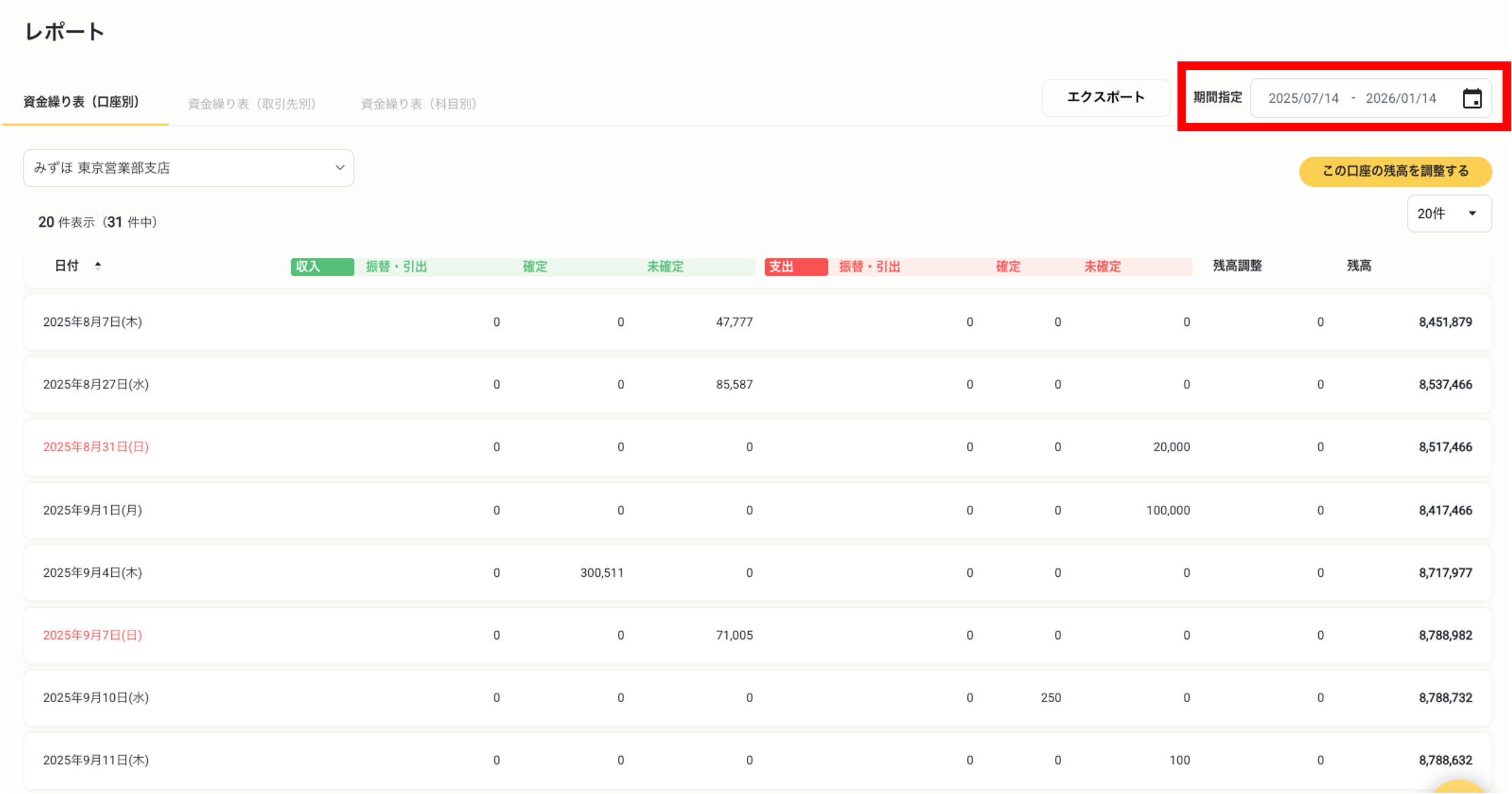 口座別資金繰り表をエクスポートする(csv)・銀行ごと4.png